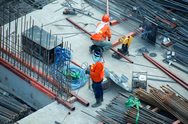 Roofing professional at work